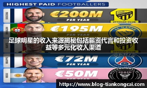 足球明星的收入来源揭秘包括薪资代言和投资收益等多元化收入渠道